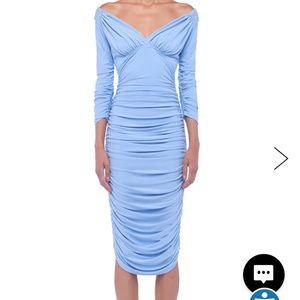 Norma Kamali Tara Dress (Celestial Blue-M)